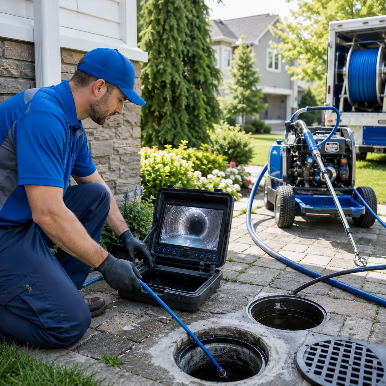 Outdoor drain cleaning professionals serving Tell, TX